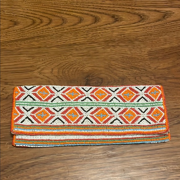 ALDO Vintage Multicolor Beaded Clutch - Picture 6 of 9